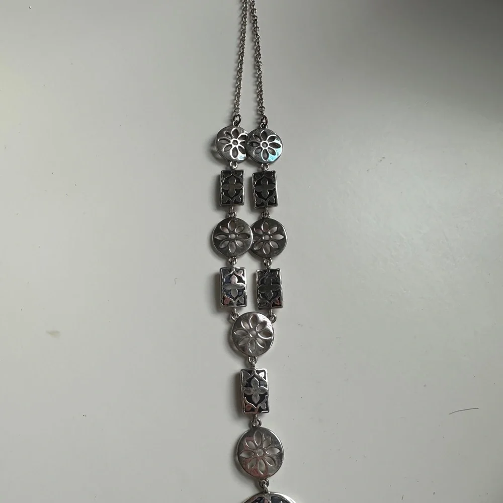 Turquoise and Gold Statement Necklace - Picture 3 of 6